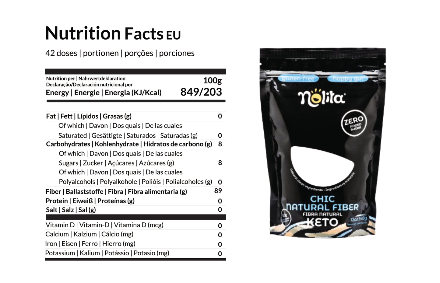 Fibra Natural | Keto | Sabor doce