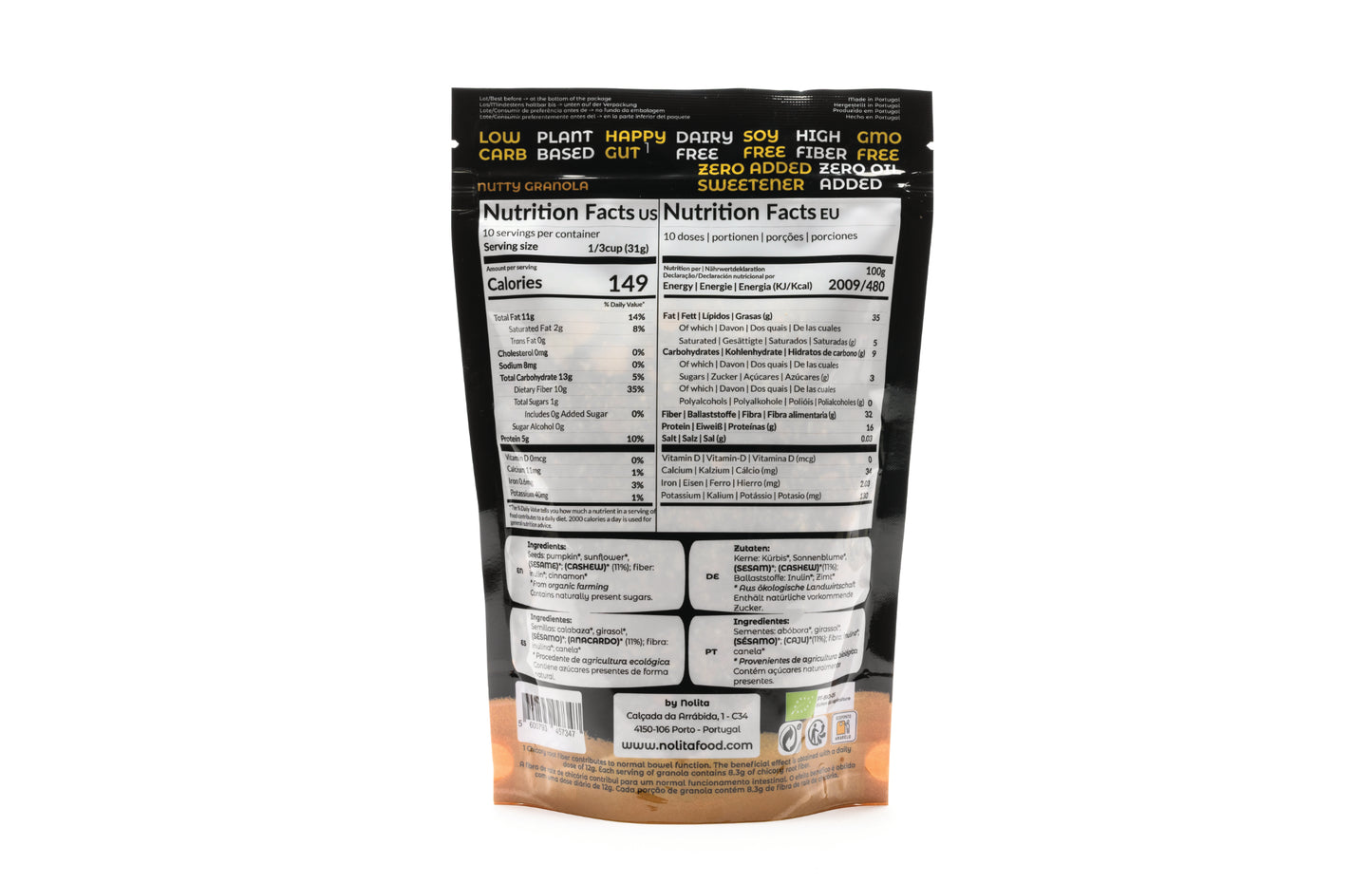 Nutty granola with Cashews & Seeds