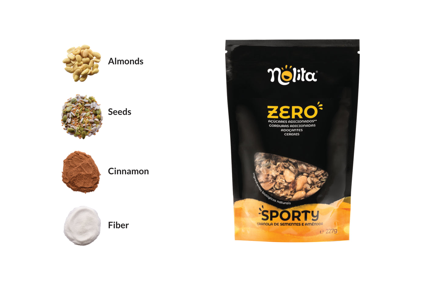 Granola Sporty com Sementes e Amêndoas