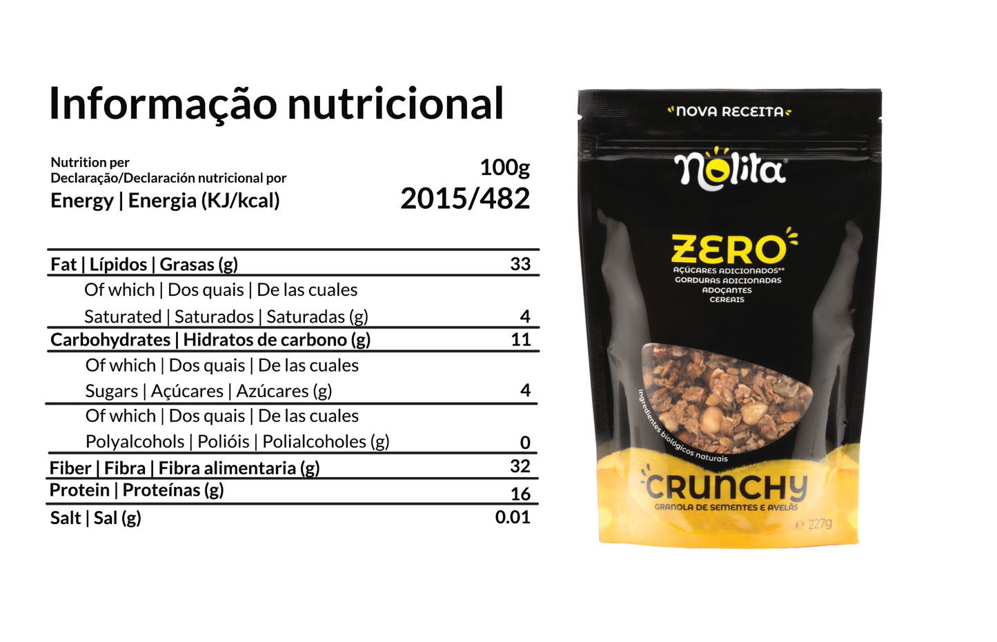 Crunchy granola with hazelnuts (NEW)