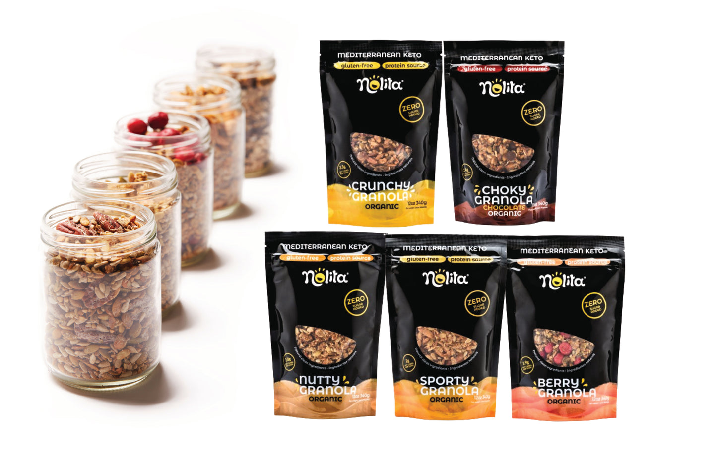 Granolas Box | Crunchy | Choky | Nutty | Sporty | Berry