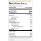 Nutritional information according FDA of whole grain oat flour